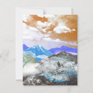 Carte De Correspondance Montagnes (montage photo) 2