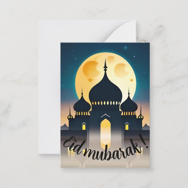 Carte De Correspondance Mosquée Eid moubarak ! (Devant)