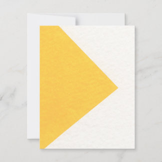 Carte De Correspondance Motif blanc / couleur jaune