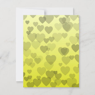Carte De Correspondance Motif coeurs 22