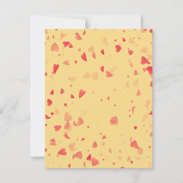 Carte De Correspondance Motif coeurs 38 (Devant)