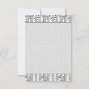 Carte De Correspondance Motif d'arbres de bouleau Blanc Noir Fade