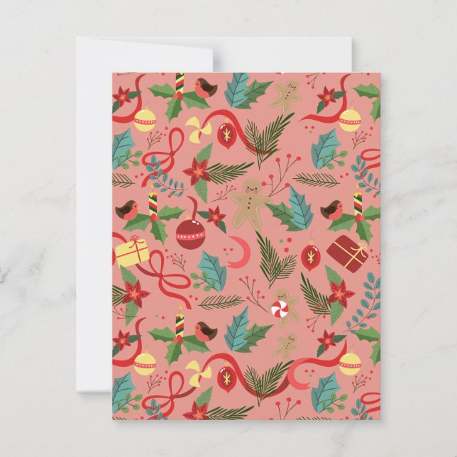 Carte De Correspondance Motif de Noël 2 (Devant)