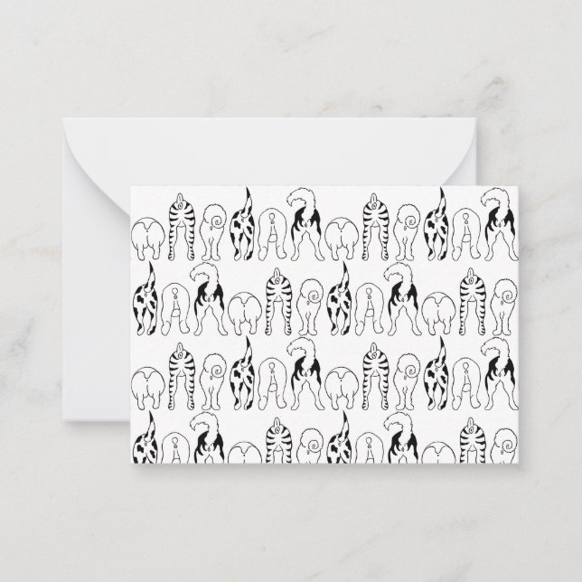 Carte De Correspondance Motif des boutons de chien (Devant)