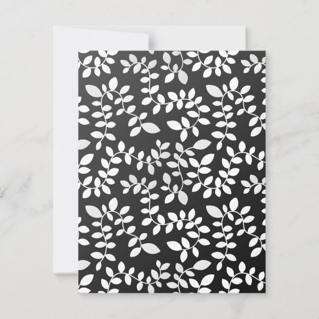 Carte De Correspondance Motif feuille 10 (Devant)