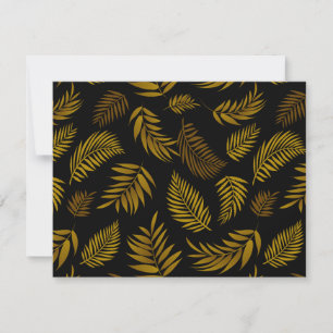 Carte De Correspondance Motif Feuille tropical 14