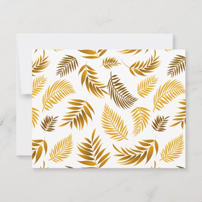 Carte De Correspondance Motif Feuille tropical 22 (Devant)