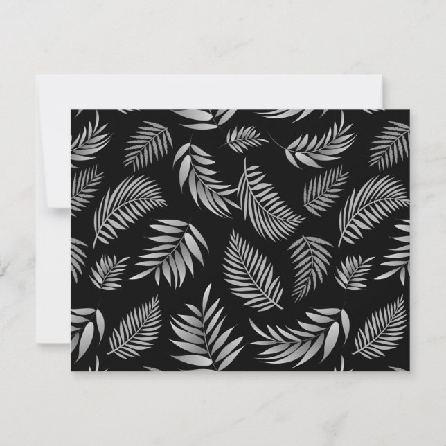 Carte De Correspondance Motif Feuille tropical 4 (Devant)