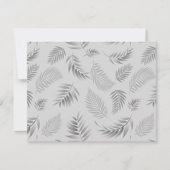 Carte De Correspondance Motif Feuille tropical 5 (Devant)