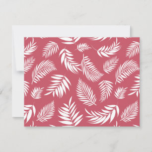 Carte De Correspondance Motif Feuille tropical 8