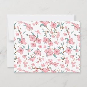Carte De Correspondance Motif Fleurs déplaisantes