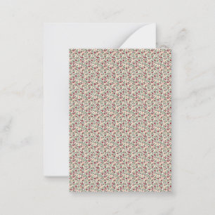 Carte De Correspondance Motif floral à sprig utilitaire des années 1940