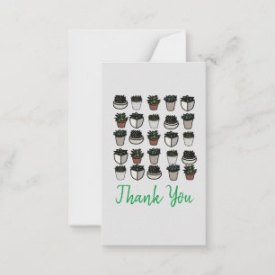 Carte De Correspondance Motif funky plante Cactus