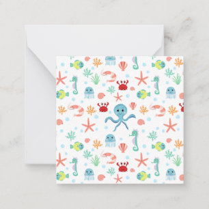 Carte De Correspondance Motif Sea World