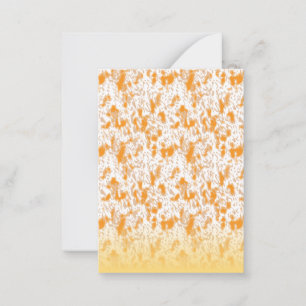 Carte De Correspondance Motif textile présentant un gol et un orange vibra