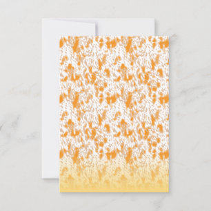 Carte De Correspondance Motif textile présentant un motif vibrant orange e