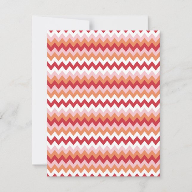 Carte De Correspondance Motif Zigzag 2 (Devant)