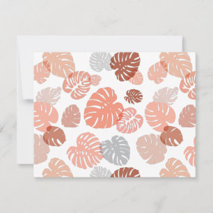 Carte De Correspondance Multicolor Feuilles tropicaux 9