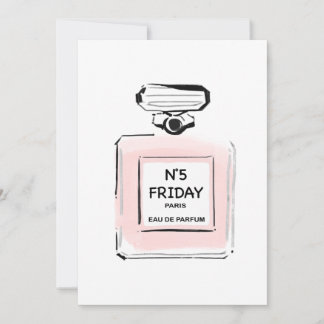 Carte De Correspondance N5 Vendredi Paris Bouteille Parfum