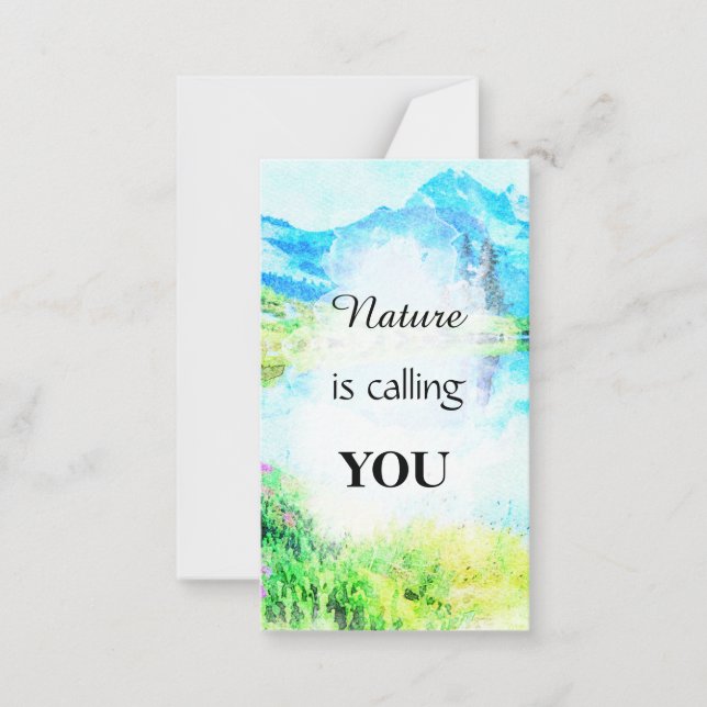 Carte De Correspondance *~ NATURE Inspirational Kindness AP62 Note Card (Devant)