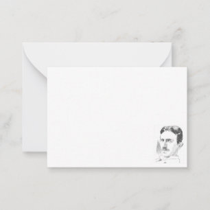 Carte De Correspondance Nikola Tesla Dessin Vierge Toutes Occasions