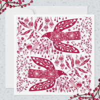 Noël aux oiseaux rouges