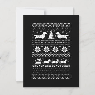 Carte De Correspondance Noël des Dachshunds