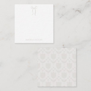 Carte De Correspondance Nœud neutre personnalisé avec nom