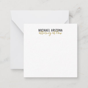 Carte De Correspondance Noir & Blanc Minimaliste Simple Plaque