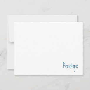Carte De Correspondance Nom dans le coin minimaliste Personnalisé