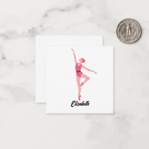 Carte De Correspondance Nom Danse ballerine personnalisation