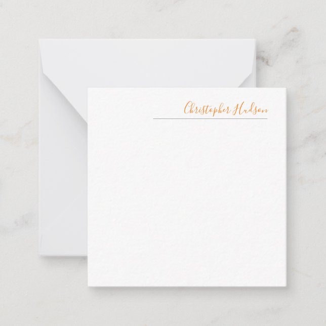 Carte De Correspondance Nom de calligraphie simple professionnelle (Devant)