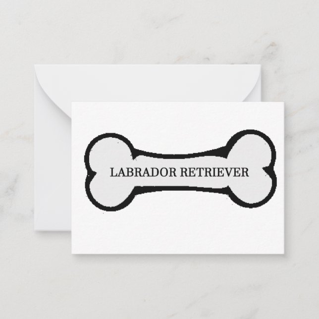Carte De Correspondance nom de laboratoire sur os (Devant)