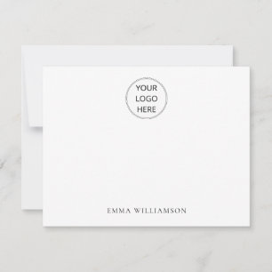 Carte De Correspondance Nom du logo minimaliste simple