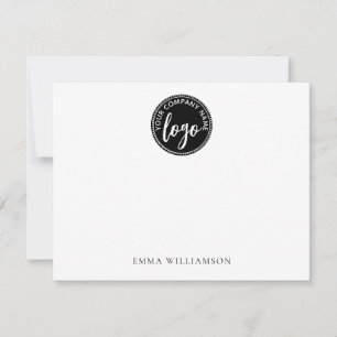 Carte De Correspondance Nom du logo minimaliste simple