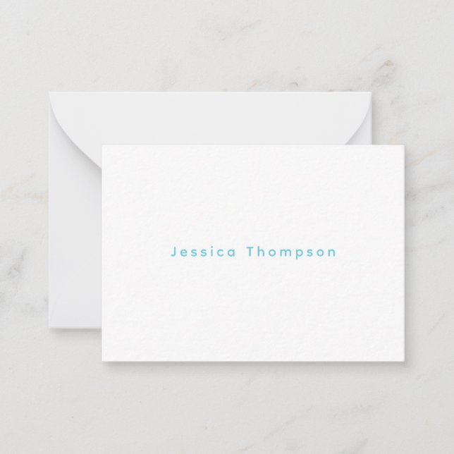 Carte De Correspondance Nom élégant simple et moderne professionnel (Devant)