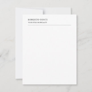 Carte De Correspondance Nom minimaliste simple moderne