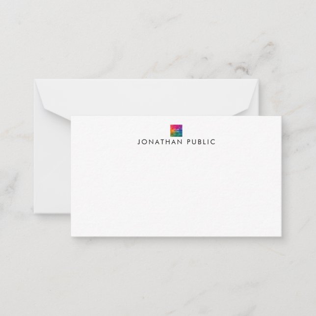 Carte De Correspondance Nom Nom Nom Entreprise Logo Ici (Devant)