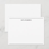 Nom personnalisé bordure noir blanc