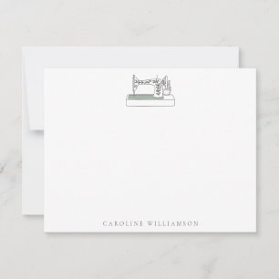 Carte De Correspondance Nom personnalisé de la chaîne de machine à coudre