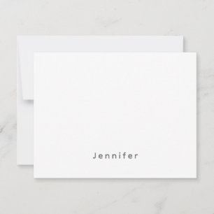 Carte De Correspondance Nom propre élégant moderne simple professionnel