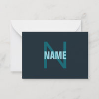 Nom simple en gras personnalisable en monogramme