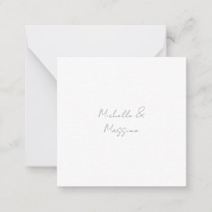Carte De Correspondance Noms de couple classiques professionnels uniques