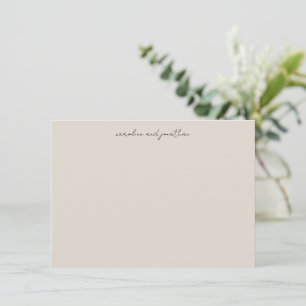 Carte De Correspondance Noms élégants de mariage personnalisés écriture Iv