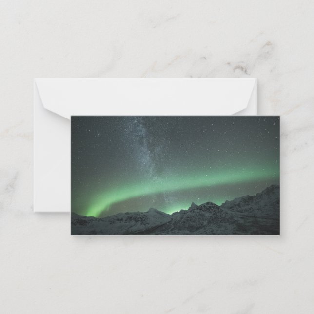 Carte De Correspondance Northern Lights Norvège (Devant)
