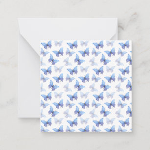Carte De Correspondance Note Card (6,3 cm x 6,3 cm) - Butterfly Pattern