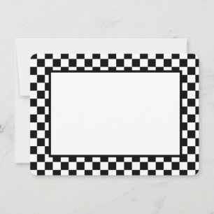 Carte De Correspondance Note Cartes-noir et blanc