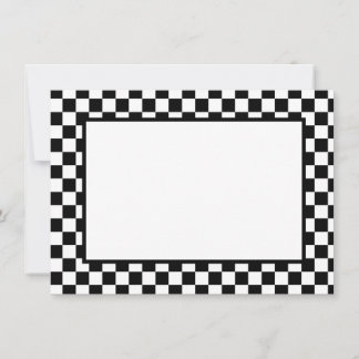 Carte De Correspondance Note Cartes-noir et blanc