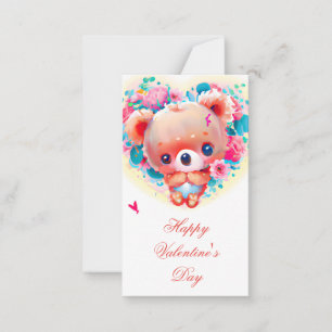 Carte De Correspondance Nounours d'ours valentin mignons