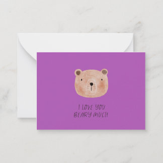 Carte De Correspondance Nounours en peluche